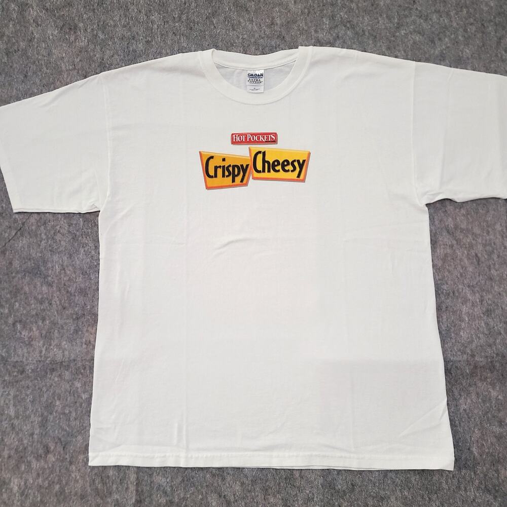 Y2K Hot Pockets Mens Extra Large Promo Shirt Ultra Cotton Heavyweight